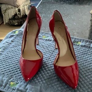 Jessica Simpson red heels
